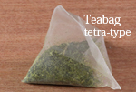 テトラ型のティーバッグ